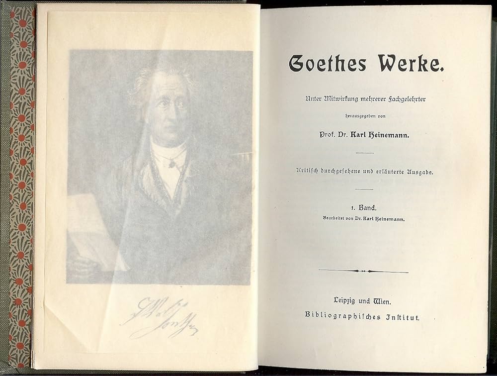 Amazon.com: Goethe's Werke 15 Volume Set: Johann Wolfgang